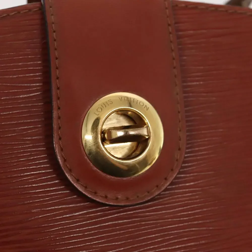 LOUIS VUITTON Epi Cluny Shoulder Bag Brown M52253
